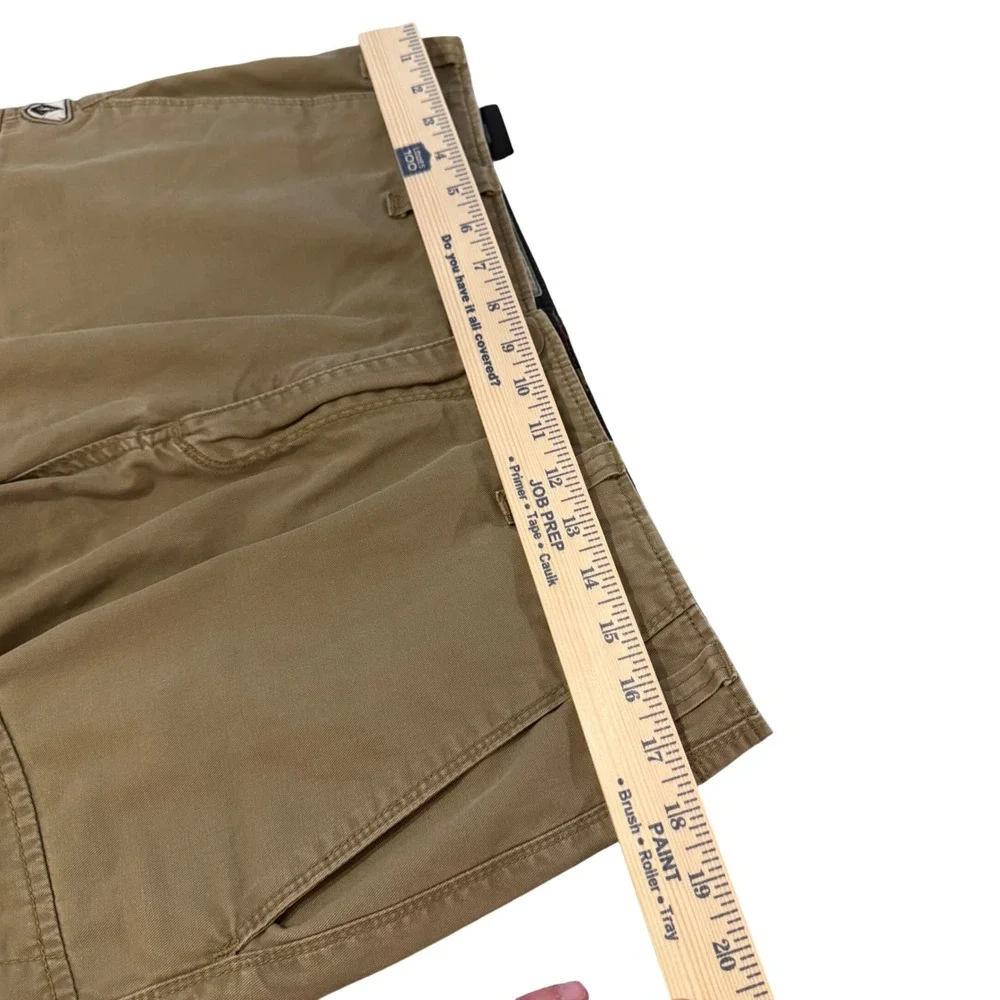 Y2K Volcom Cargo Shorts Mens 31 Brown Cotton Utility Skate Gorpcore Streetwear